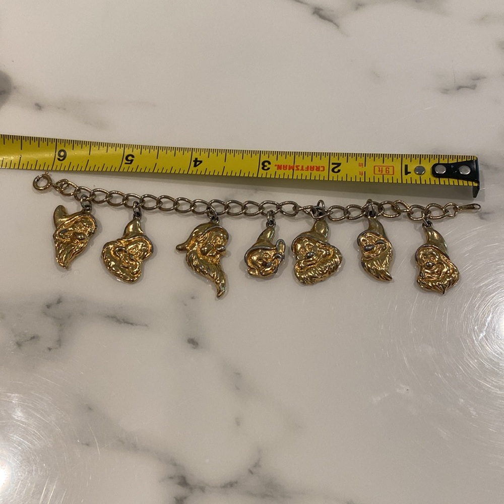 Vintage Snow White Charm Bracelet